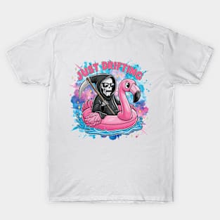 "Just Drifting" Funny Grim Reaper T-Shirt